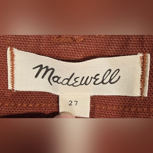 Madewell High Waisted Utility Wide Leg Cropped Jeans Size 27 - Picture 7 of 10